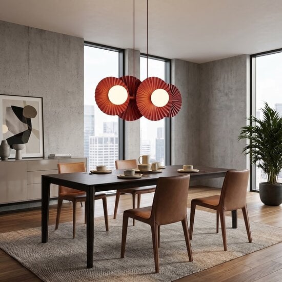 Emibig Emibig UMBRA 4 BURGUNDY - Lampe suspendue moderne pour un éclairage élégant