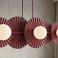 Emibig Emibig UMBRA 6 BURGUNDY - Modern pendant lamp for stylish lighting