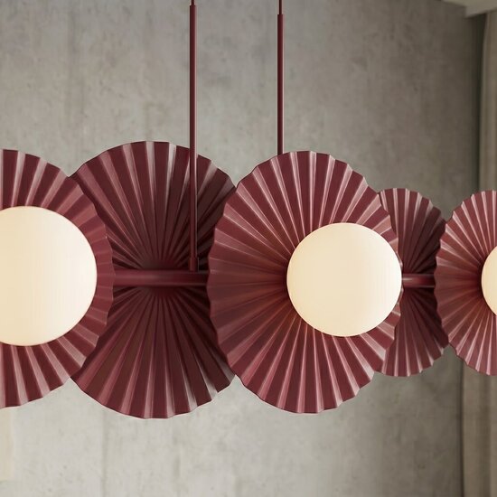 Emibig Emibig UMBRA 6 BURGUNDY - Lampe suspendue moderne pour un éclairage élégant
