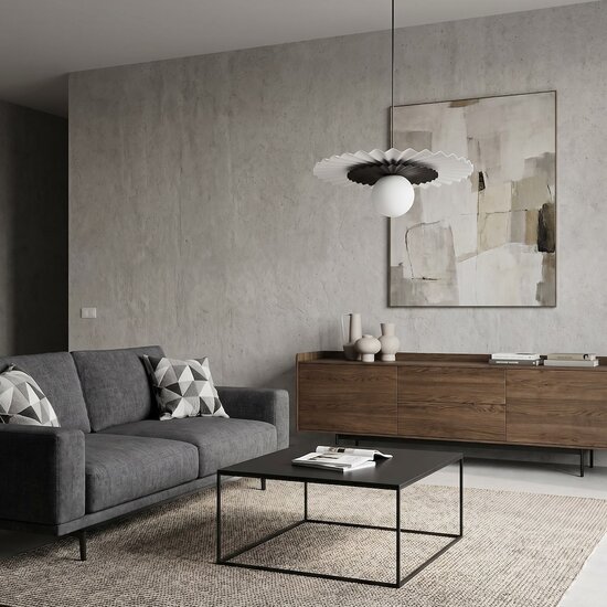 Emibig Emibig UMBRA 1 WHITE BLACK - Moderne hanglamp voor elke ruimte