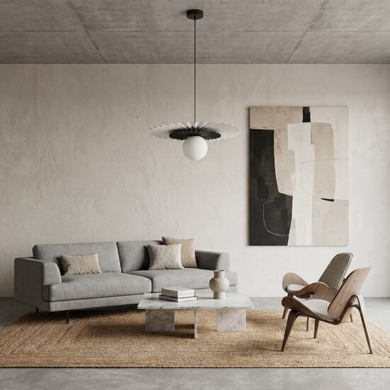 Emibig Emibig UMBRA 1 WHITE BLACK - Lámpara colgante moderna para cualquier espacio