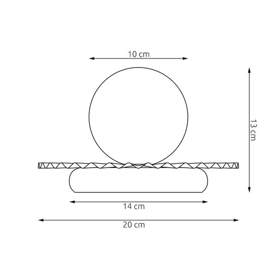 Emibig Emibig UMBRA LN1 WHITE BLACK - Moderne Tischlampe für jeden Raum