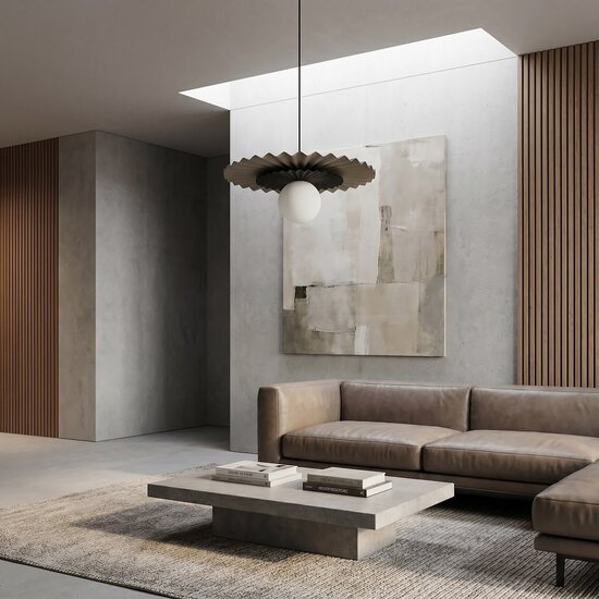 Emibig Emibig UMBRA 1 MOKKA BLACK - Lámpara colgante moderna para una iluminación elegante