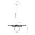 Emibig Emibig UMBRA 1 MOKKA BLACK - Lampe suspendue moderne pour un éclairage élégant
