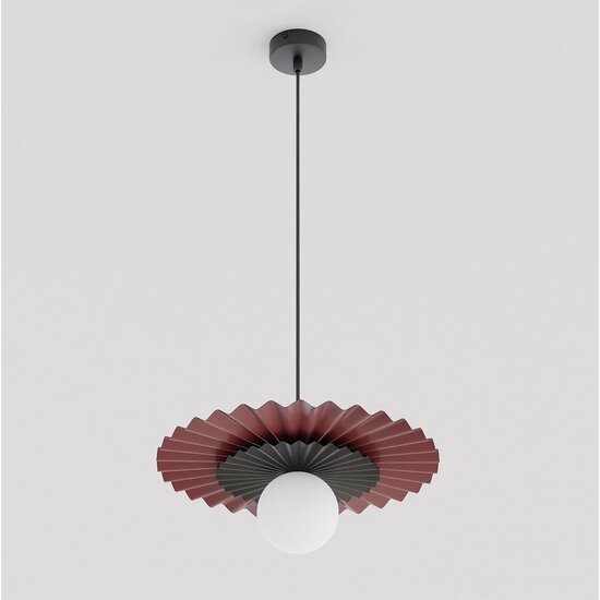 Emibig Emibig UMBRA 1 BURGUNDY BLACK - Moderne hanglamp voor sfeervolle verlichting