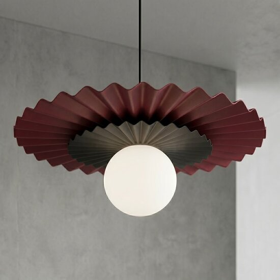 Emibig Emibig UMBRA 1 BURGUNDY BLACK - Moderne hanglamp voor sfeervolle verlichting