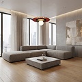 Emibig Emibig UMBRA 1 BURGUNDY BLACK - Moderne hanglamp voor sfeervolle verlichting