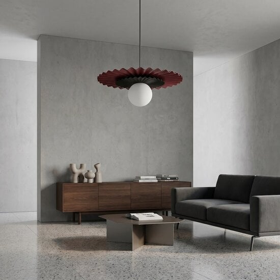 Emibig Emibig UMBRA 1 BURGUNDY BLACK - Lampe suspendue moderne pour un éclairage élégant