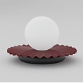 Emibig Emibig UMBRA LN 1 BURGUNDY BLACK - Modern table lamp for stylish lighting