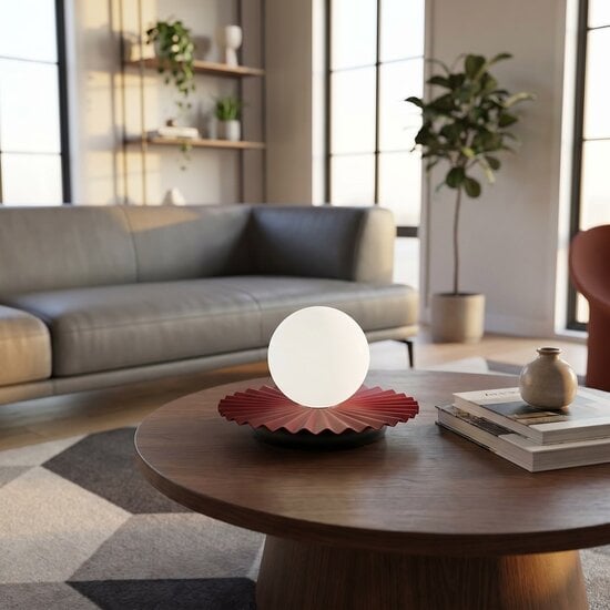 Emibig Emibig UMBRA LN 1 BURGUNDY BLACK - Lampe de table moderne pour un éclairage élégant