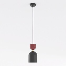 Emibig GAUDI 1 BLACK BURGUNDY
