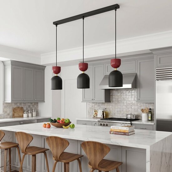 Emibig Emibig GAUDI 3 BLACK BURGUNDY - Modern pendant lamp for stylish lighting