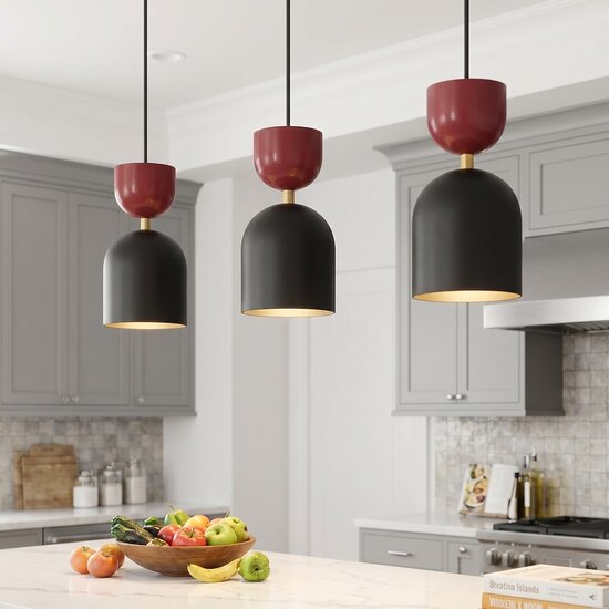 Emibig Emibig GAUDI 3 BLACK BURGUNDY - Modern pendant lamp for stylish lighting