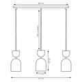 Emibig Emibig GAUDI 3 BLACK BURGUNDY - Moderne hanglamp voor sfeervolle verlichting