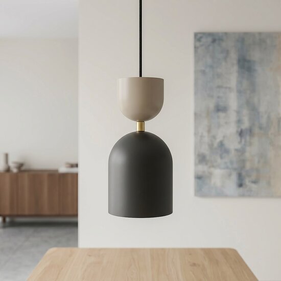 Emibig Emibig GAUDI 1 BLACK MOKKA - Modern pendant lamp for stylish lighting