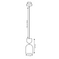 Emibig Emibig GAUDI 1 BLACK MOKKA - Lampe suspendue moderne pour un éclairage élégant