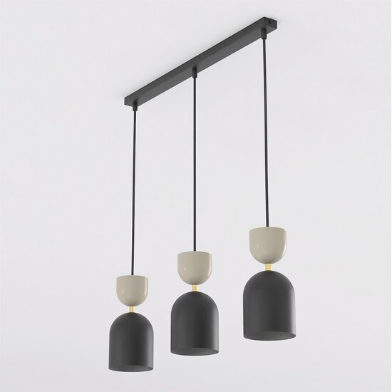 Emibig Emibig GAUDI 3 BLACK MOKKA - Lampe suspendue moderne pour un éclairage stylé