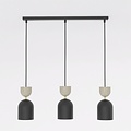 Emibig Emibig GAUDI 3 BLACK MOKKA - Lampe suspendue moderne pour un éclairage stylé