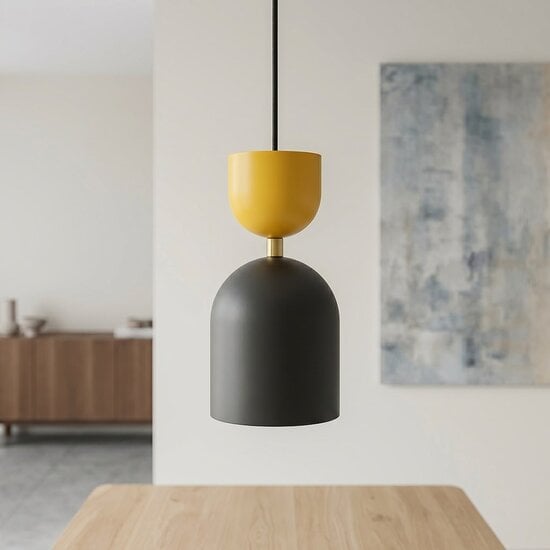 Emibig Emibig GAUDI 1 BLACK ORANGE - Lámpara colgante moderna para una iluminación elegante