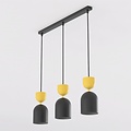 Emibig Emibig GAUDI 3 BLACK ORANGE - Moderne hanglamp voor sfeervolle verlichting