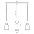 Emibig Emibig GAUDI 3 BLACK ORANGE - Moderne hanglamp voor sfeervolle verlichting