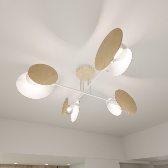 Emibig Emibig ZITA 4 WHITE - Elegant ceiling lamp for any space