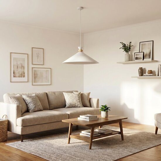Emibig Emibig OLIVO 1L WHITE - Lampe suspendue scandinave pour tous les espaces