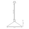 Emibig Emibig OLIVO 1L MOKKA - Lampe suspendue scandinave pour tous les espaces