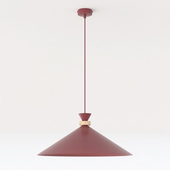 Emibig Emibig OLIVO 1L BURGUNDY - Lámpara colgante escandinava para cualquier espacio