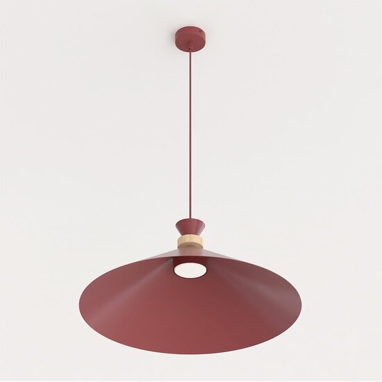 Emibig Emibig OLIVO 1L BURGUNDY - Lámpara colgante escandinava para cualquier espacio