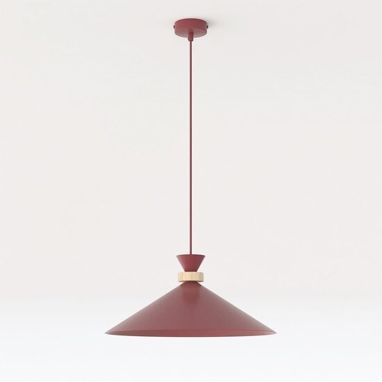 Emibig Emibig OLIVO 1M BURGUNDY - Elegant Scandinavian pendant lamp for any space