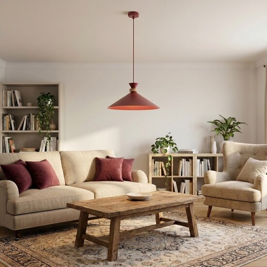 Emibig Emibig OLIVO 1M BURGUNDY - Elegante skandinavische Pendelleuchte für jeden Raum