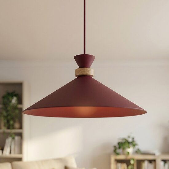 Emibig Emibig OLIVO 1M BURGUNDY - Elegante skandinavische Pendelleuchte für jeden Raum