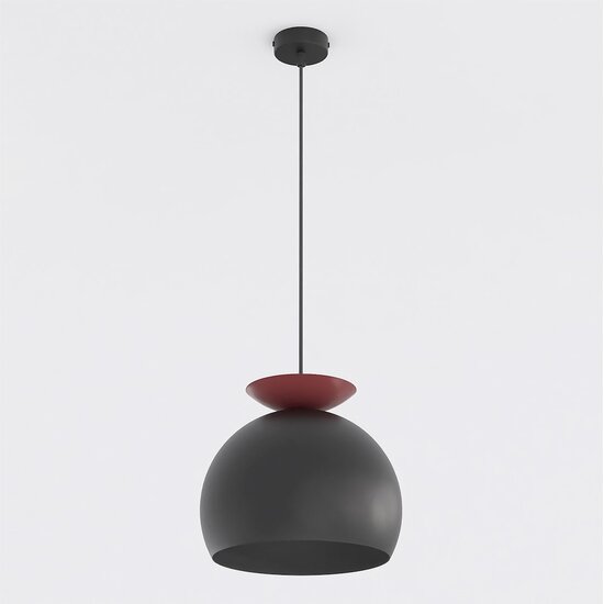 Emibig Emibig GEO 1 BLACK BURGUNDY - Lampe suspendue moderne pour un éclairage élégant