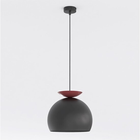 Emibig Emibig GEO 1 BLACK BURGUNDY - Lampe suspendue moderne pour un éclairage élégant