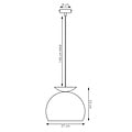Emibig Emibig GEO 1 BLACK MOKKA - Lampe suspendue moderne pour tous les espaces