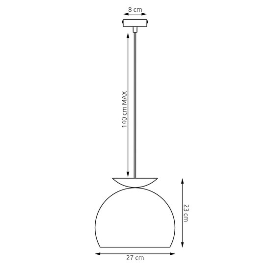 Emibig Emibig GEO 1 BLACK MOKKA - Moderne hanglamp voor elke ruimte