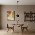 Emibig Emibig GEO 1 BLACK ORANGE - Moderne Pendelleuchte für stilvolle Beleuchtung