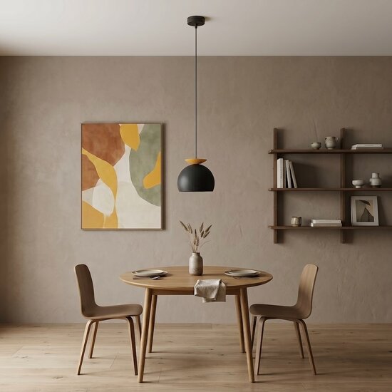 Emibig Emibig GEO 1 BLACK ORANGE - Lámpara colgante moderna para una iluminación estilosa