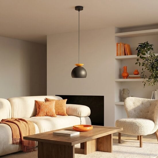 Emibig Emibig GEO 1 BLACK ORANGE - Modern pendant lamp for stylish lighting