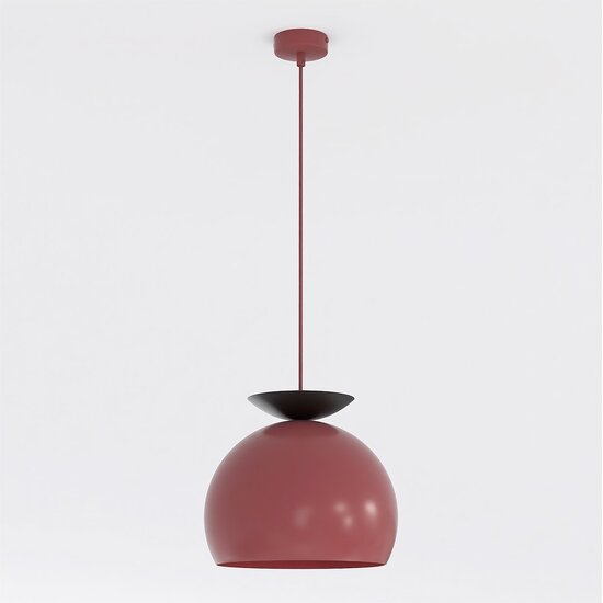Emibig Emibig GEO 1 BURGUNDY BLACK - Lámpara colgante moderna para una iluminación elegante