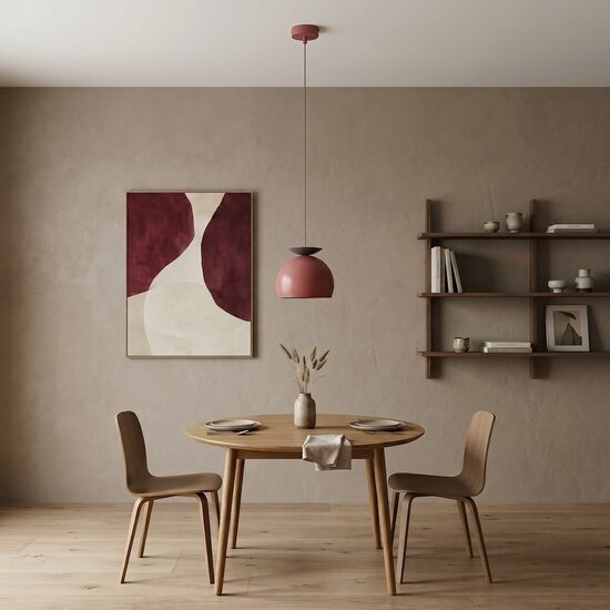 Emibig Emibig GEO 1 BURGUNDY BLACK - Lámpara colgante moderna para una iluminación elegante