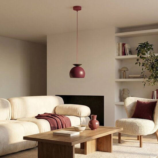 Emibig Emibig GEO 1 BURGUNDY BLACK - Moderne Pendelleuchte für stilvolle Beleuchtung