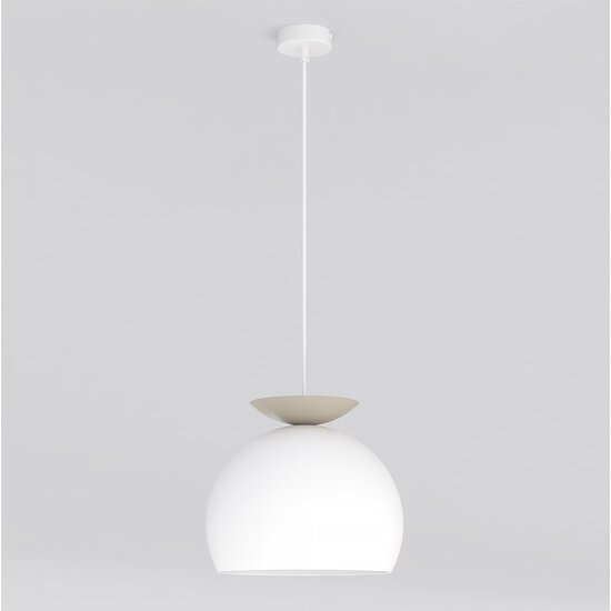 Emibig Emibig GEO 1 WHITE MOKKA - Moderne hanglamp voor sfeervolle verlichting
