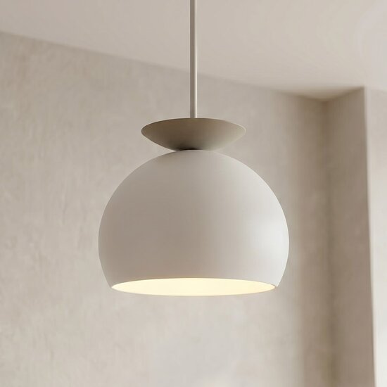 Emibig Emibig GEO 1 WHITE MOKKA - Lámpara colgante moderna para una iluminación elegante