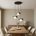 Emibig Emibig FLORA 3PREM BLACK OPAL - Modern pendant lamp for stylish lighting