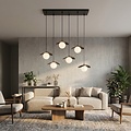 Emibig Emibig FLORA 6 BLACK OPAL - Lámpara colgante moderna para una iluminación elegante