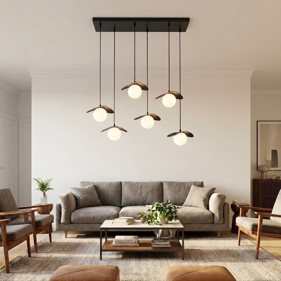 Emibig Emibig FLORA 6 BLACK OPAL - Modern pendant lamp for stylish lighting