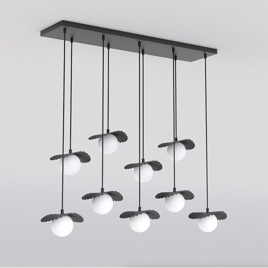 Emibig Emibig FLORA 9 BLACK OPAL - Lámpara colgante moderna para una iluminación elegante