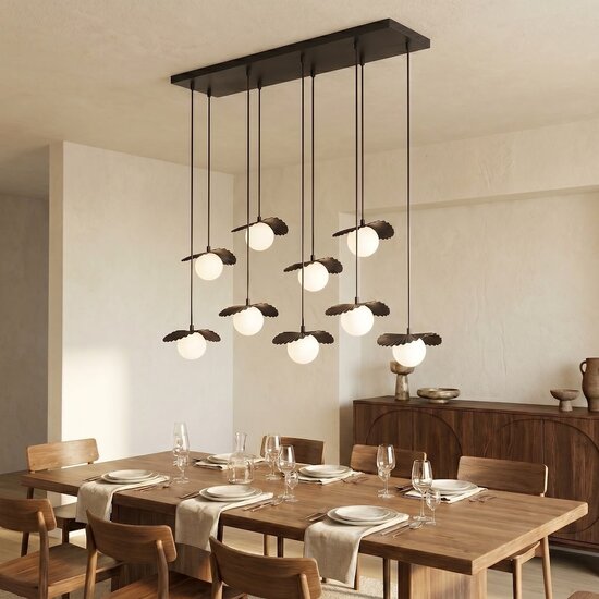 Emibig Emibig FLORA 9 BLACK OPAL - Lampe suspendue moderne pour un éclairage élégant